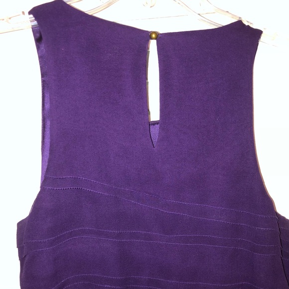 Diane Von Furstenberg Purple Silk dress size 2 - Picture 2 of 7